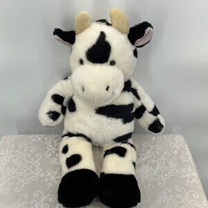 Build-A-Bear Plush Cow Black & White No Sound
